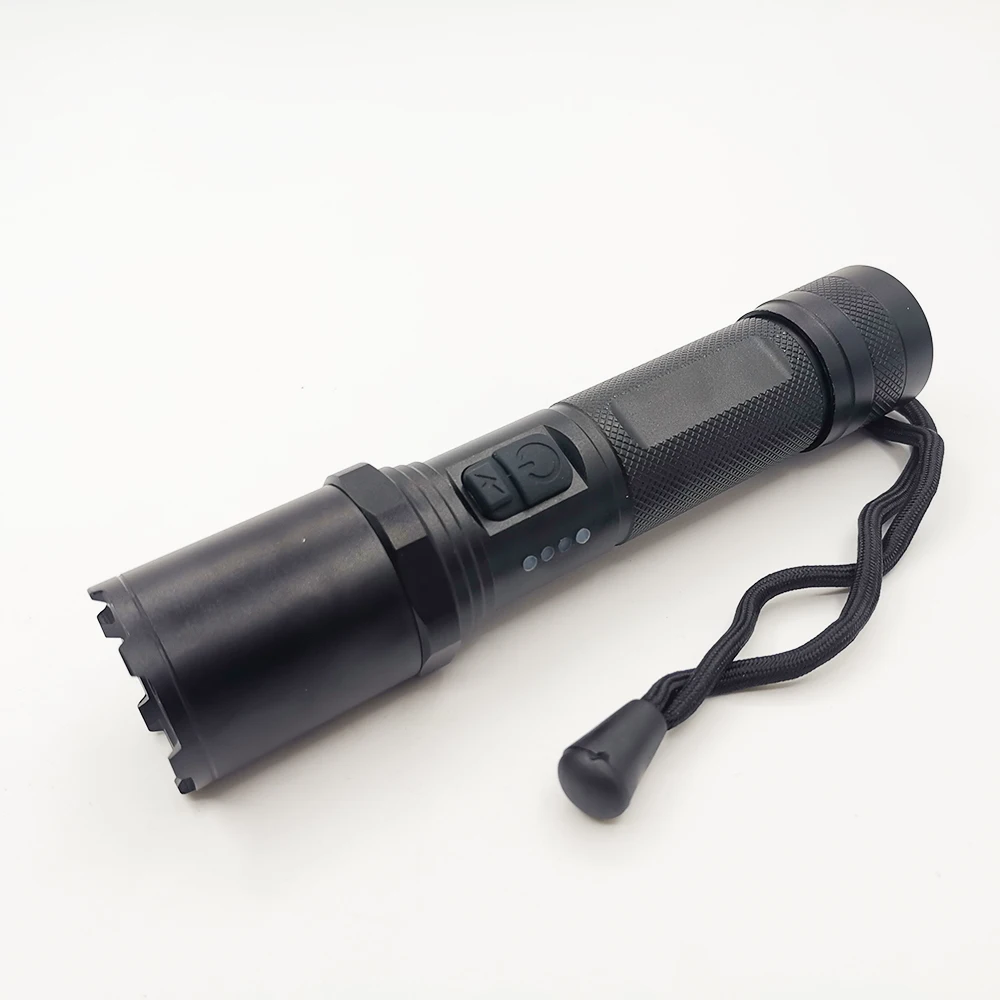 Aluminum Alloy Strong Light Energy-saving LED Light 2 Modes IPX4 Waterproof Mini Flashlight
Aluminum Alloy Strong Light Energy-saving LED Light 2 Modes IPX4 Waterproof Mini Flashlight