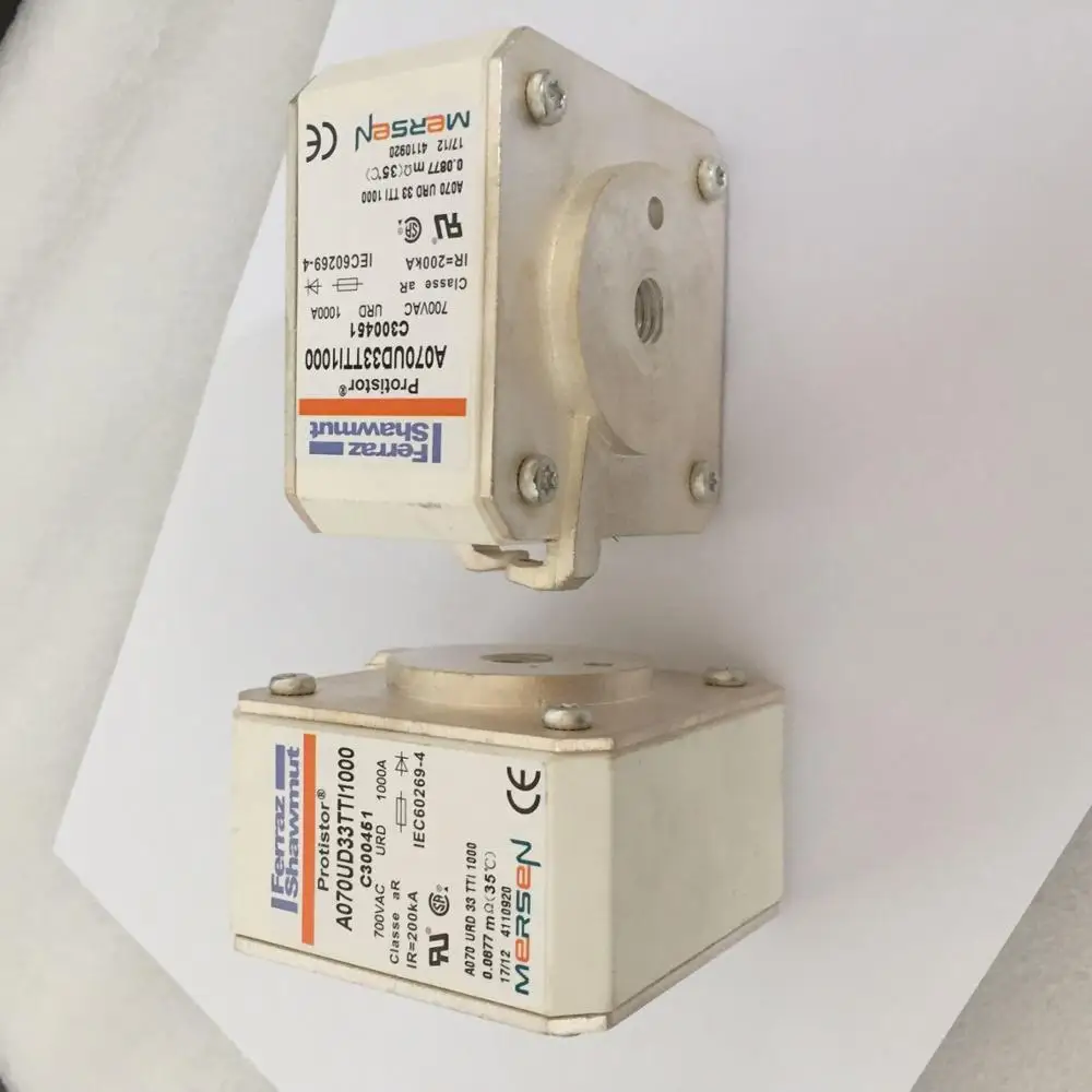 3pcs Ferraz shawmut Fuse A070UD33TTI1000 C30045 700V 1000A power fuse for electronic circuits
3pcs Ferraz shawmut Fuse A070UD33TTI1000 C30045 700V 1000A power fuse for electronic circuits