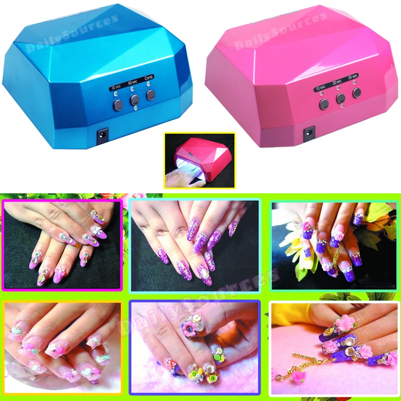 36W Ultraviolet Lamp + UV Light Nail Dryer Diamond Shaped Curing Lamp Machine Gel Nail Polish EU Plug 220V or 110V LED CCFL 36
36W Ultraviolet Lamp + UV Light Nail Dryer Diamond Shaped Curing Lamp Machine Gel Nail Polish EU Plug 220V or 110V LED CCFL 36