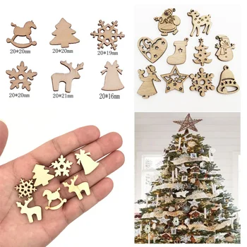 50pcs Wooden Christmas Tree Ornaments Mini Snowflake Tree Hanging Pendants Happy Easter Eggs Decorations for Home New Year Gift 
50pcs Wooden Christmas Tree Ornaments Mini Snowflake Tree Hanging Pendants Happy Easter Eggs Decorations for Home New Year Gift