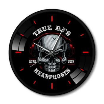 12 inch Horror Hallown True DJ'S Born With Headphone Wall Clock Black Metal Frame Music Skull Rock n Roll Silent Quartz Saat
12 inch Horror Hallown True DJ'S Born With Headphone Wall Clock Black Metal Frame Music Skull Rock n Roll Silent Quartz Saat