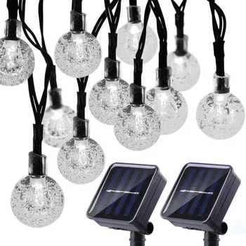 100 LED 10m Crystal Ball Solar Lamp Light String Solar Power LED String Fairy Lights Garlands Garden Waterproof Copper Wire 
100 LED 10m Crystal Ball Solar Lamp Light String Solar Power LED String Fairy Lights Garlands Garden Waterproof Copper Wire