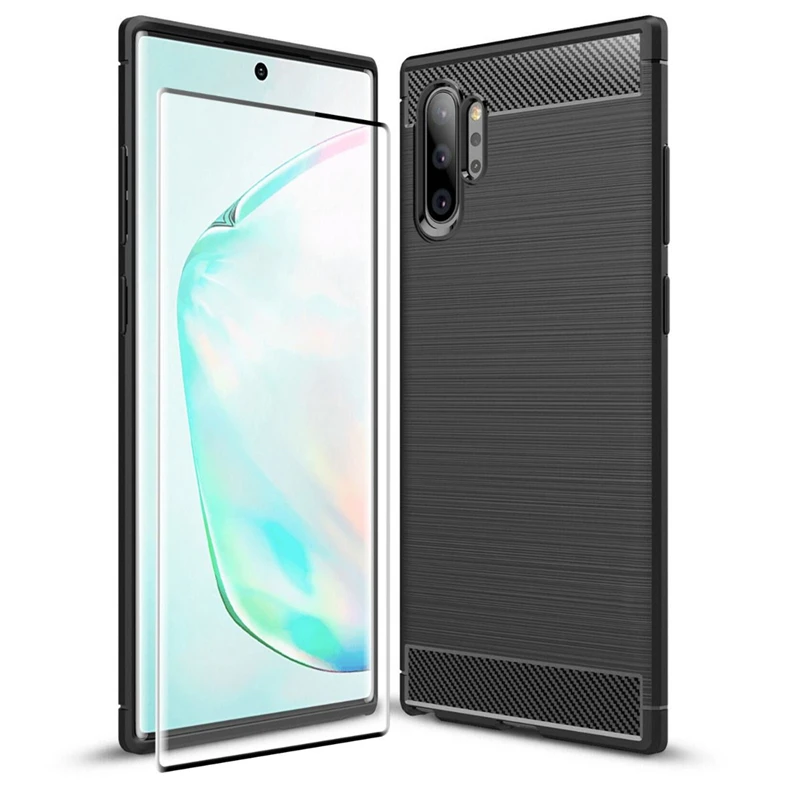 OMEVE for Samsung Galaxy Note 10 Plus Case & 3D Curved Tempered Glass Screen Protector for Note 10 Pro Carbon Fibre Rugged Case
OMEVE for Samsung Galaxy Note 10 Plus Case & 3D Curved Tempered Glass Screen Protector for Note 10 Pro Carbon Fibre Rugged Case