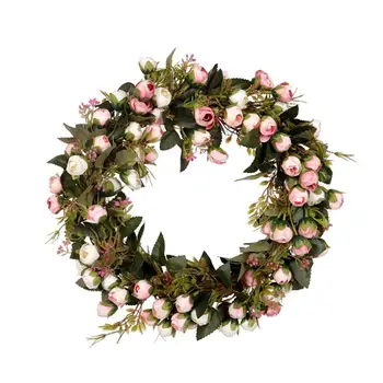 Hot Artificial Rose Bud Rattan Garland Wreath Ring Home Door Wall Hanging Ornament
Hot Artificial Rose Bud Rattan Garland Wreath Ring Home Door Wall Hanging Ornament