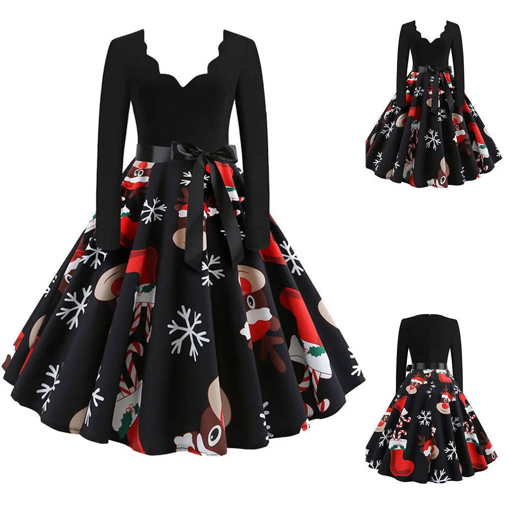 2019 Autumn Women Christmas Dress New Year Festival Large Size Long Sleeve Tree Casual vintage Winter Dress Ladies
2019 Autumn Women Christmas Dress New Year Festival Large Size Long Sleeve Tree Casual vintage Winter Dress Ladies