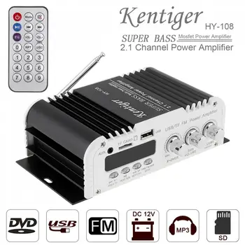 2.1CH HIFI Car Stereo Audio High Power Amplifier FM Radio Player Support SD USB DVD MP3 with Remote for Auto Motorcycle Home
2.1CH HIFI Car Stereo Audio High Power Amplifier FM Radio Player Support SD USB DVD MP3 with Remote for Auto Motorcycle Home
