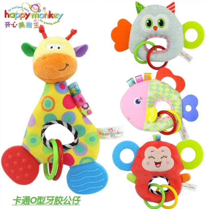HAPPY Monkey Animal Modeling with Teether BB Device Grasping Toy Baby Toys Toy O Hand. 055
HAPPY Monkey Animal Modeling with Teether BB Device Grasping Toy Baby Toys Toy O Hand. 055