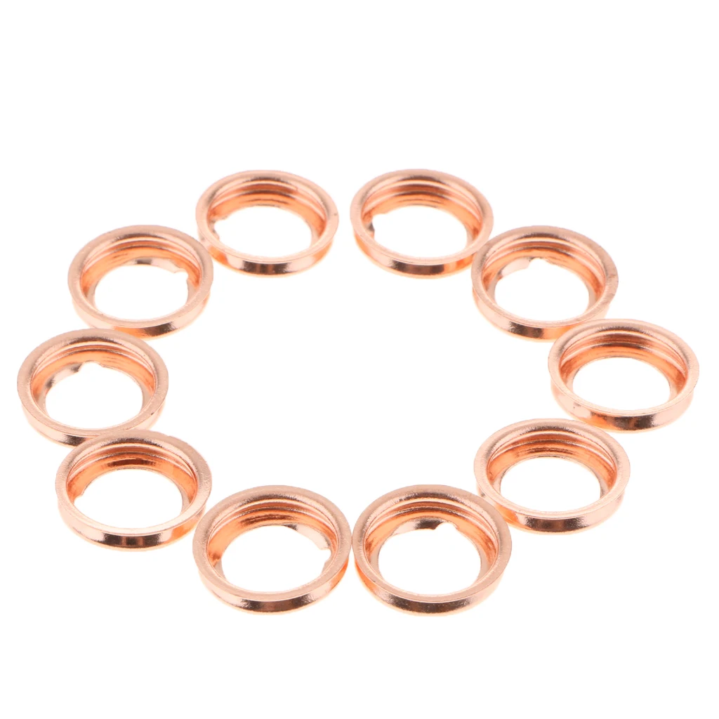 Copper Oil Drain Plug Gasket for Nissan Quest/Rogue/Sentra/Van/Versa - Fits M11, Pack of 10 Copper Oil Drain Plug Gasket for Nissan Quest/Rogue/Sentra/Van/Versa - Fits M11, Pack of 10
