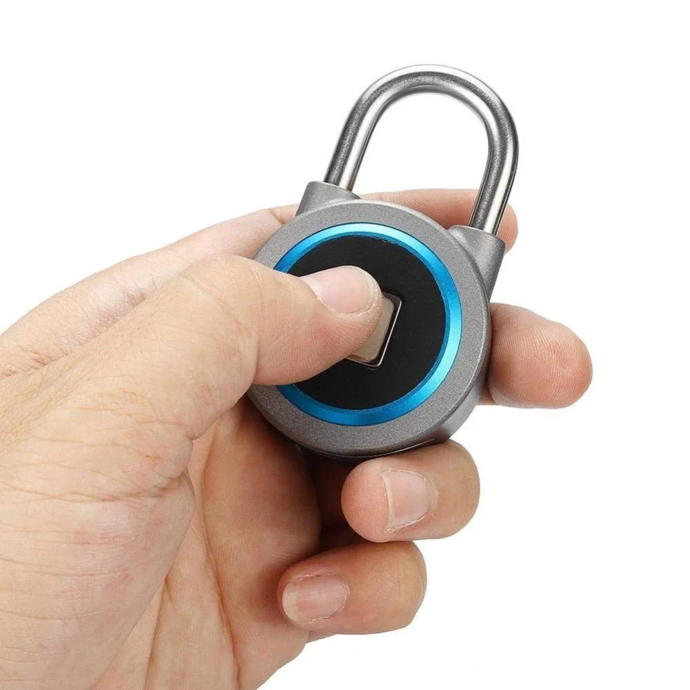 Wireless Smart Door Fingerprint Lock Digital Padlock Security Keyless USB Rechargeable Bluetooth Smart Anti-Theft Padlock Quick
Wireless Smart Door Fingerprint Lock Digital Padlock Security Keyless USB Rechargeable Bluetooth Smart Anti-Theft Padlock Quick