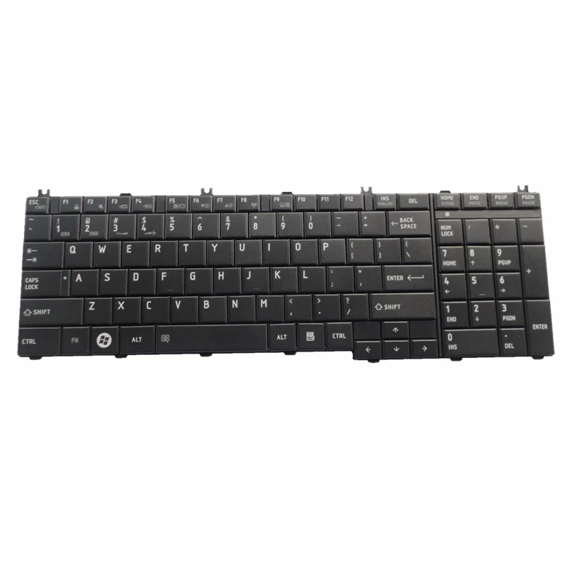 Английская клавиатура для Toshiba Satellite L670 L670D L675 L675D C660 C660D C655 L655 L655D C650 C650D L650 C670 L750