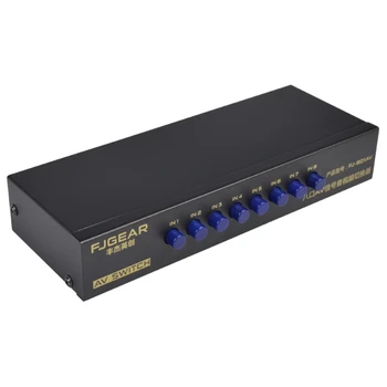 8-Way AV Switch RCA Switcher 8 in 1 out Composite Video L/R Selector Box for DVD
8-Way AV Switch RCA Switcher 8 in 1 out Composite Video L/R Selector Box for DVD