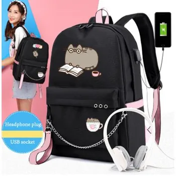 Cute Cartoon Student Backpacks Large Capacity Breathable School Bag With USB Charging Chain Bundle Backpack For Girls
Cute Cartoon Student Backpacks Large Capacity Breathable School Bag With USB Charging Chain Bundle Backpack For Girls