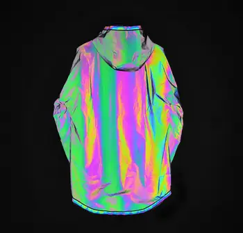 Irregular Glossy Jackets Women Glowing Coat Reflective Outwear Loose Hooded Female Overcoat Hip Hop Streetwear Colorful Tops
Irregular Glossy Jackets Women Glowing Coat Reflective Outwear Loose Hooded Female Overcoat Hip Hop Streetwear Colorful Tops