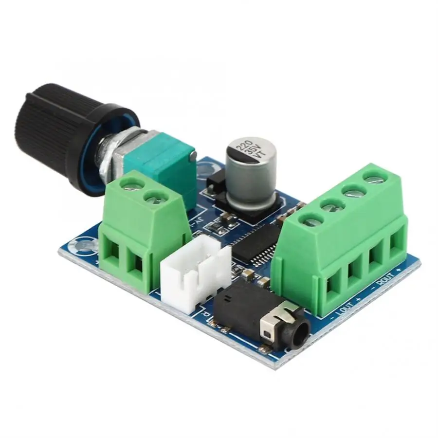 Digital Amplifier Board Module Volume Adjustable Dual Channel DC12V-24V 15W+15W Amplifier Board
Digital Amplifier Board Module Volume Adjustable Dual Channel DC12V-24V 15W+15W Amplifier Board