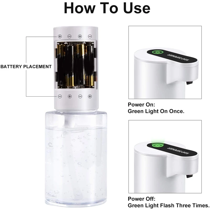 Automatic Alcohol Dispenser Touchless Spray Machine Sensor Press Soap Dispenser 350Ml Soap Dispenser Suitable for Home 
Automatic Alcohol Dispenser Touchless Spray Machine Sensor Press Soap Dispenser 350Ml Soap Dispenser Suitable for Home