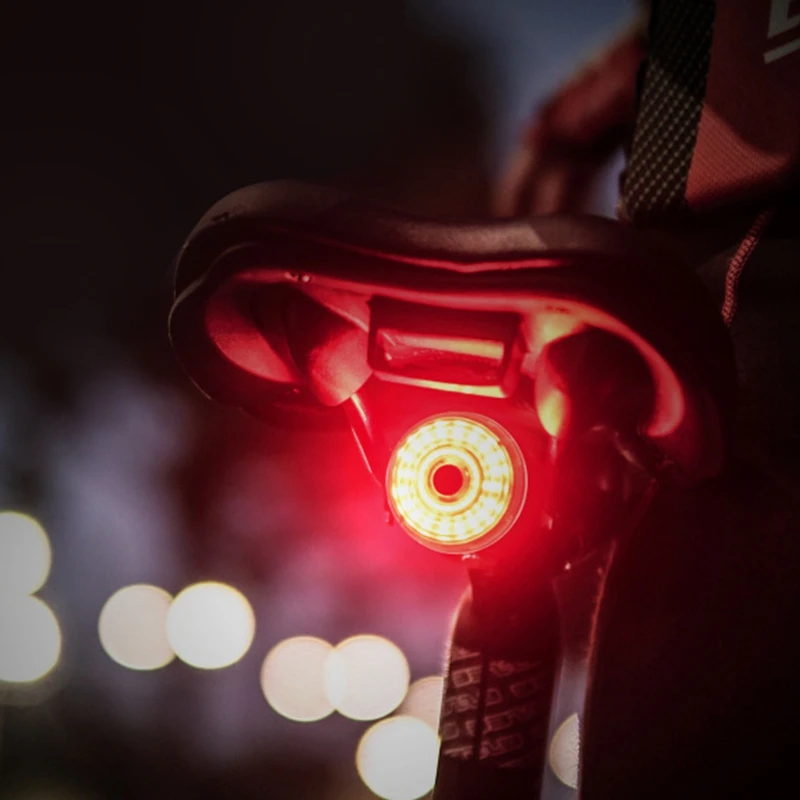Фото Умный велосипед хвост светильник USB Перезаряжаемые ультра яркие