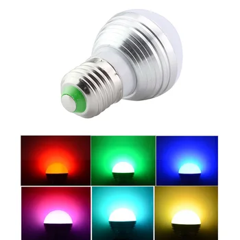 16 Color RGB LED Lamp Bulb AC85-265V Smart Lighting 5W 7W Smart Bulb With IR Remote Controller For LED Bulb Color Change
16 Color RGB LED Lamp Bulb AC85-265V Smart Lighting 5W 7W Smart Bulb With IR Remote Controller For LED Bulb Color Change