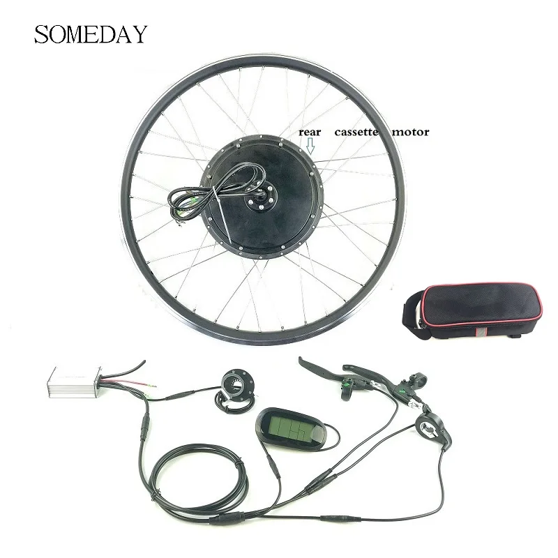 Ebike electric bicycle conversion kit 48V1000W Rear cassette wheel hub Motor with LCD6 Display Whole Waterproof Cable
Ebike electric bicycle conversion kit 48V1000W Rear cassette wheel hub Motor with LCD6 Display Whole Waterproof Cable
