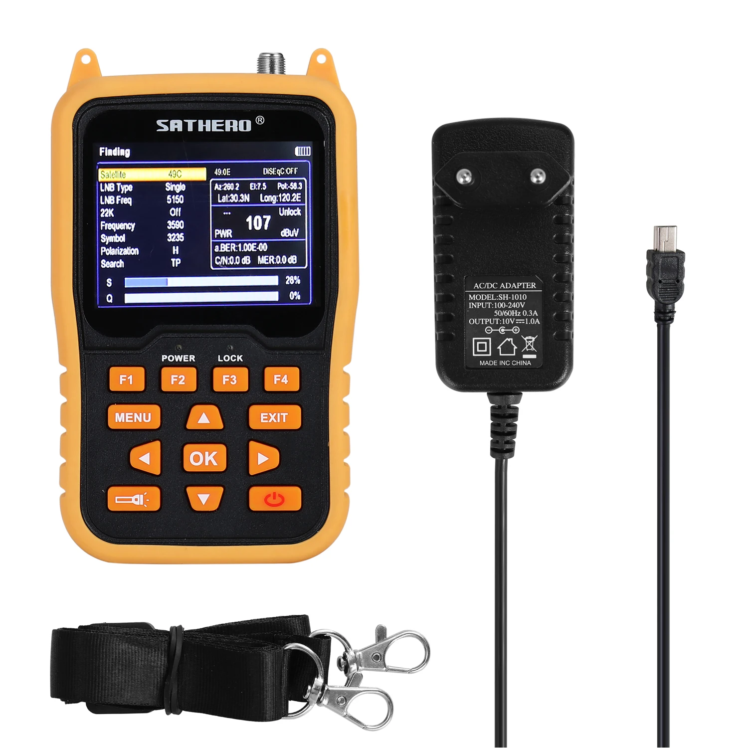SATHERO SH-400HD Portable DVB-S2 Digital Satellite Finder 3.5 Inch LCD Screen Signal Finder Support 8PSK 16APSK Digital Meter
SATHERO SH-400HD Portable DVB-S2 Digital Satellite Finder 3.5 Inch LCD Screen Signal Finder Support 8PSK 16APSK Digital Meter