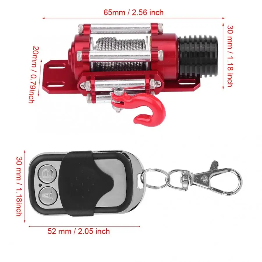 Hot 1/10 RC Model Vehicle Accessory Metal Simulated Winch With Remote Controller Kit For TRAXXAS SCX10 Axial 1/10 RC Crawler Car
Hot 1/10 RC Model Vehicle Accessory Metal Simulated Winch With Remote Controller Kit For TRAXXAS SCX10 Axial 1/10 RC Crawler Car