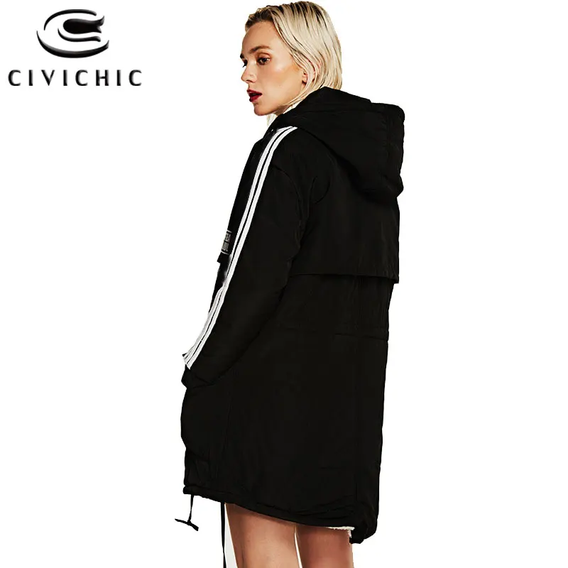 CIVICHIC Top Grade 2020 Winter Women Fleece Parka Thicken Hooded Jacket Waist Adjust Warm Coat Oversize Stripes Outerwear DC19
CIVICHIC Top Grade 2020 Winter Women Fleece Parka Thicken Hooded Jacket Waist Adjust Warm Coat Oversize Stripes Outerwear DC19