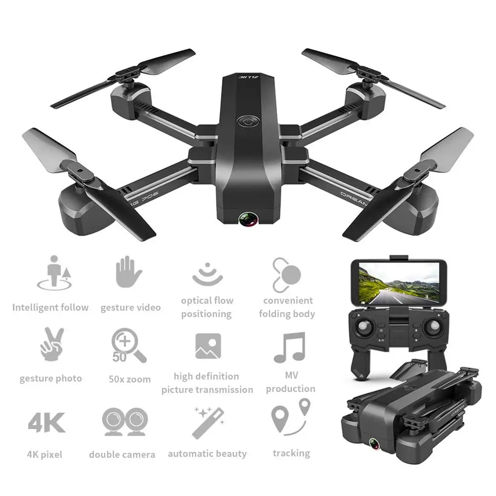 4K HD Dual Camera Drone Helicopter WiFi FPV With Camera Aerial RC Quadcopter Dual Camera Aircraft Optical Flow Positioning #M2
4K HD Dual Camera Drone Helicopter WiFi FPV With Camera Aerial RC Quadcopter Dual Camera Aircraft Optical Flow Positioning #M2