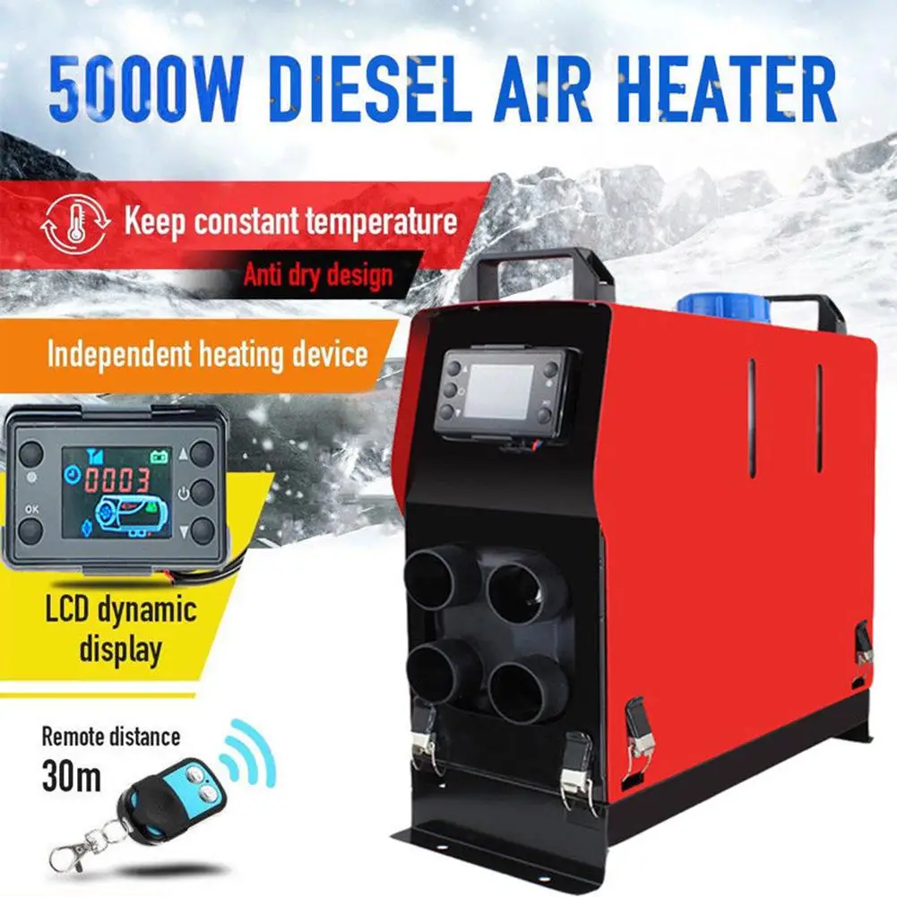 Car Heater 5KW Air Diesels Heater Parking Heater LCD Monitor with Remote Control For Trucks Boats Bus Diesel Car Heating Device
Car Heater 5KW Air Diesels Heater Parking Heater LCD Monitor with Remote Control For Trucks Boats Bus Diesel Car Heating Device