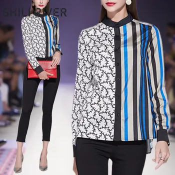 2020 spring autumn designer fall tops for women long sleeve blouse slim casual print flower floral stripe elegant O neck shirt
2020 spring autumn designer fall tops for women long sleeve blouse slim casual print flower floral stripe elegant O neck shirt