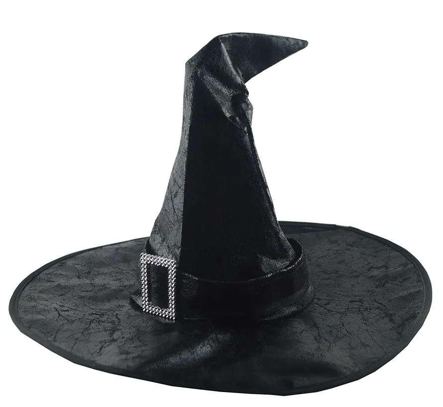 Черные/кофейные шляпы ведьмы большая шляпа с рюшами маскарадный колпак вечерние