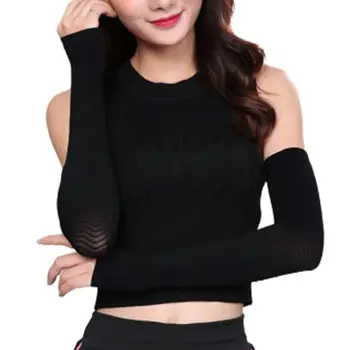 Japanese Style Women Fingerless Arm Sleeves Compression Surround Pressure Shaper Bump Weave Long Sports Long Gloves Thumb Hole 
Japanese Style Women Fingerless Arm Sleeves Compression Surround Pressure Shaper Bump Weave Long Sports Long Gloves Thumb Hole