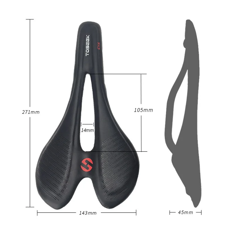 Durable And Practical TOSEEK Bicycle Saddle Carbon Fiber EVA Road Racing MTB Bike Hollow Seat 135g Lightweight Breathable
Durable And Practical TOSEEK Bicycle Saddle Carbon Fiber EVA Road Racing MTB Bike Hollow Seat 135g Lightweight Breathable
