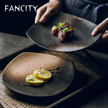 FANCITY Four ceramic plates, color glazed flat plate, dish plate, breakfast plate, creative personality porcelain plate.
FANCITY Four ceramic plates, color glazed flat plate, dish plate, breakfast plate, creative personality porcelain plate.