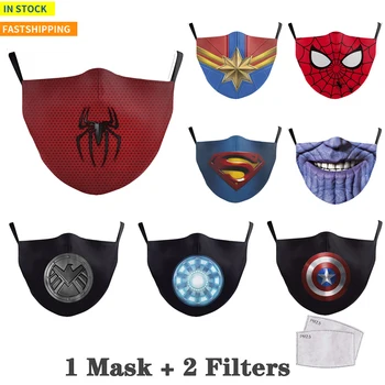 Mouth Mask for Cotton PM2.5 Activated Filter Masks 3D Printed Spider Face hero Reusable Masks Proof Mask Washable Fabric Mask
Mouth Mask for Cotton PM2.5 Activated Filter Masks 3D Printed Spider Face hero Reusable Masks Proof Mask Washable Fabric Mask