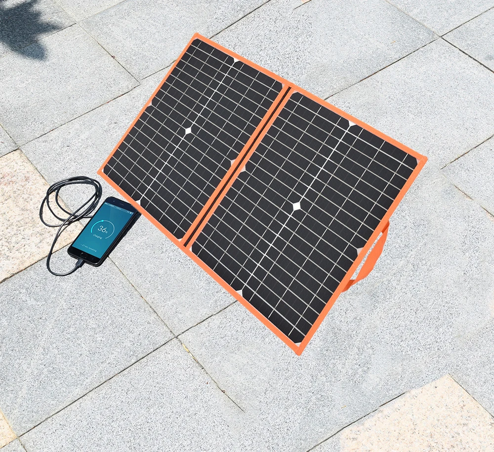 Xinpuguang foldable solar panel 40w 50w 60w 80w 100w 12v portable flexible usb solar cell kit for boats outdoor camping car RV Xinpuguang foldable solar panel 40w 50w 60w 80w 100w 12v portable flexible usb solar cell kit for boats outdoor camping car RV