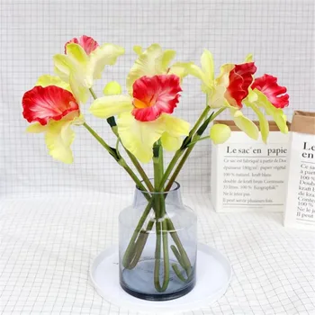 11Pcs Fake Single Stem Coffee orchid 22" Length Simulation Real TOuch PU Cattleya for Wedding Home Decorative Artificial Flowers 
11Pcs Fake Single Stem Coffee orchid 22" Length Simulation Real TOuch PU Cattleya for Wedding Home Decorative Artificial Flowers