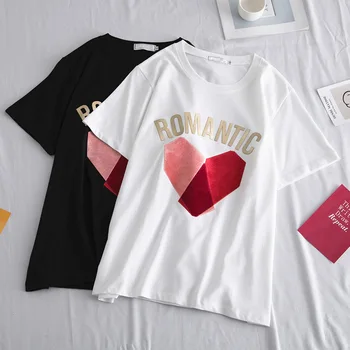 Casual Summer T Shirt Women 2020 Korean Style Loose Tops Funny Print Tee Shirt Female Short Sleeve Harajuku T-Shirt Camiseta 
Casual Summer T Shirt Women 2020 Korean Style Loose Tops Funny Print Tee Shirt Female Short Sleeve Harajuku T-Shirt Camiseta