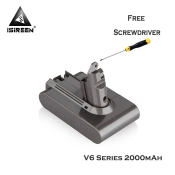 2000mAh 21.6V Li-ion Battery Replacement for DYSON V6 Series Rechargeable Battery DC61 DC62 DC72 DC71 DC58 DC59 DC74 965874-02 
2000mAh 21.6V Li-ion Battery Replacement for DYSON V6 Series Rechargeable Battery DC61 DC62 DC72 DC71 DC58 DC59 DC74 965874-02