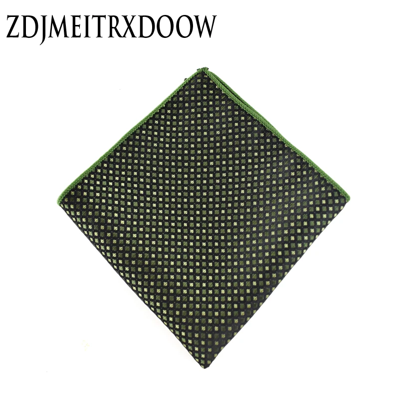 New Fashion Pocket Square Green Navy Colorful Handkerchief 22*22cm Silk Floral Striped Paisley Hanky Suit Men's Business Wedding |