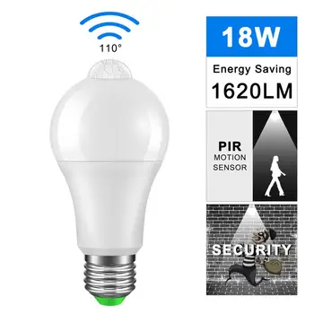 LED Bulb Light Sensor PIR Auto Sensor Bulb Dusk To Dawn Light E27 12/18W AC 110/220V IP42 Entrance Aisle Hallway Home Lighting
LED Bulb Light Sensor PIR Auto Sensor Bulb Dusk To Dawn Light E27 12/18W AC 110/220V IP42 Entrance Aisle Hallway Home Lighting