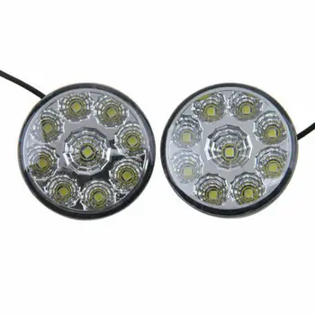 2pcs 9 LED White 6000K Light Daytime Running Light Universal Fashionable Style Design Fit For 12v All Car
2pcs 9 LED White 6000K Light Daytime Running Light Universal Fashionable Style Design Fit For 12v All Car