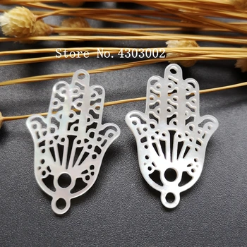 100pcs/lot 21x32mm Natural Hollow Hamsa Mother of Pearl shell for DIY Jewelry Hollow hamsa & Hand MOP Pearl shell Beads
100pcs/lot 21x32mm Natural Hollow Hamsa Mother of Pearl shell for DIY Jewelry Hollow hamsa & Hand MOP Pearl shell Beads
