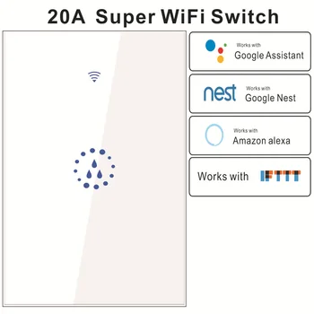 Smart WiFi Boiler Timer Switch Water Heater APP Remote Control Touch Panel Work or Alexa/Echo Google
Smart WiFi Boiler Timer Switch Water Heater APP Remote Control Touch Panel Work or Alexa/Echo Google
