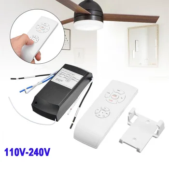 Universal Ceiling Fan Lamp Remote Control Kit AC 110-240V Timing Control Switch Adjusted Wind Speed Transmitter Receiver
Universal Ceiling Fan Lamp Remote Control Kit AC 110-240V Timing Control Switch Adjusted Wind Speed Transmitter Receiver