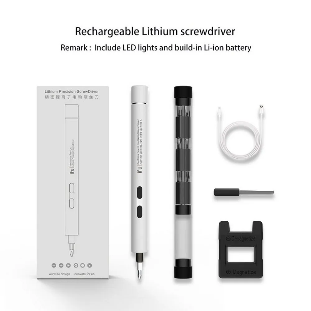 Pro Mini Precision Electric Screwdriver Set USB Rechargeable Screwdriver 22 Drill Bits For Phone Camera Watch Glasses Tools
Pro Mini Precision Electric Screwdriver Set USB Rechargeable Screwdriver 22 Drill Bits For Phone Camera Watch Glasses Tools