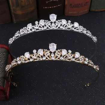 High Fashion Simple Waterdrop Style Shining Crystal Leaf Tiara and Crowns de Noiva Headhand Women Bride Wedding Hair Accessories
High Fashion Simple Waterdrop Style Shining Crystal Leaf Tiara and Crowns de Noiva Headhand Women Bride Wedding Hair Accessories
