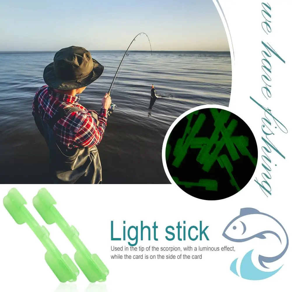 10pcs Night Fishing Rod Tip Light Holder Fishing Tackle Pesca Iscas Fake Lure Clip Used on Fishing Rod for Chemical Light Stick
10pcs Night Fishing Rod Tip Light Holder Fishing Tackle Pesca Iscas Fake Lure Clip Used on Fishing Rod for Chemical Light Stick