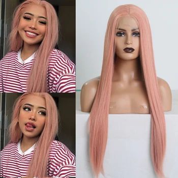 Charisma Pink Wig Long Silky Straight Hair Middle Part Synthetic Lace Front Wig for Women Natural Hairline Cosplay Wigs
Charisma Pink Wig Long Silky Straight Hair Middle Part Synthetic Lace Front Wig for Women Natural Hairline Cosplay Wigs