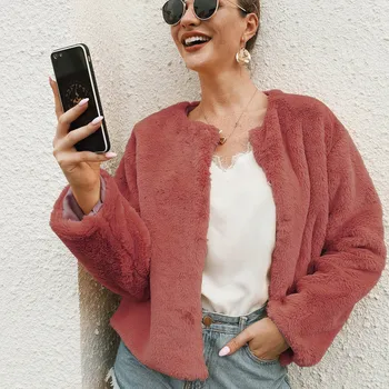 Fashion Womens Winter Jackets New Arrival Women Warm Faux Fur Coat Jacket Ladies Winter Solid Short Outerwear Kurtka Damska 2019
Fashion Womens Winter Jackets New Arrival Women Warm Faux Fur Coat Jacket Ladies Winter Solid Short Outerwear Kurtka Damska 2019