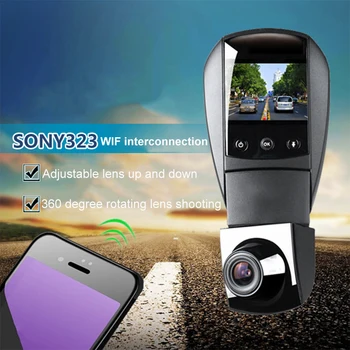 360 Degree Panoramic Hidden Driving Recorder 24 Hours Parking Surveillance Wireless WiFi Vehicle Data Recorder Dash Camera V900
360 Degree Panoramic Hidden Driving Recorder 24 Hours Parking Surveillance Wireless WiFi Vehicle Data Recorder Dash Camera V900