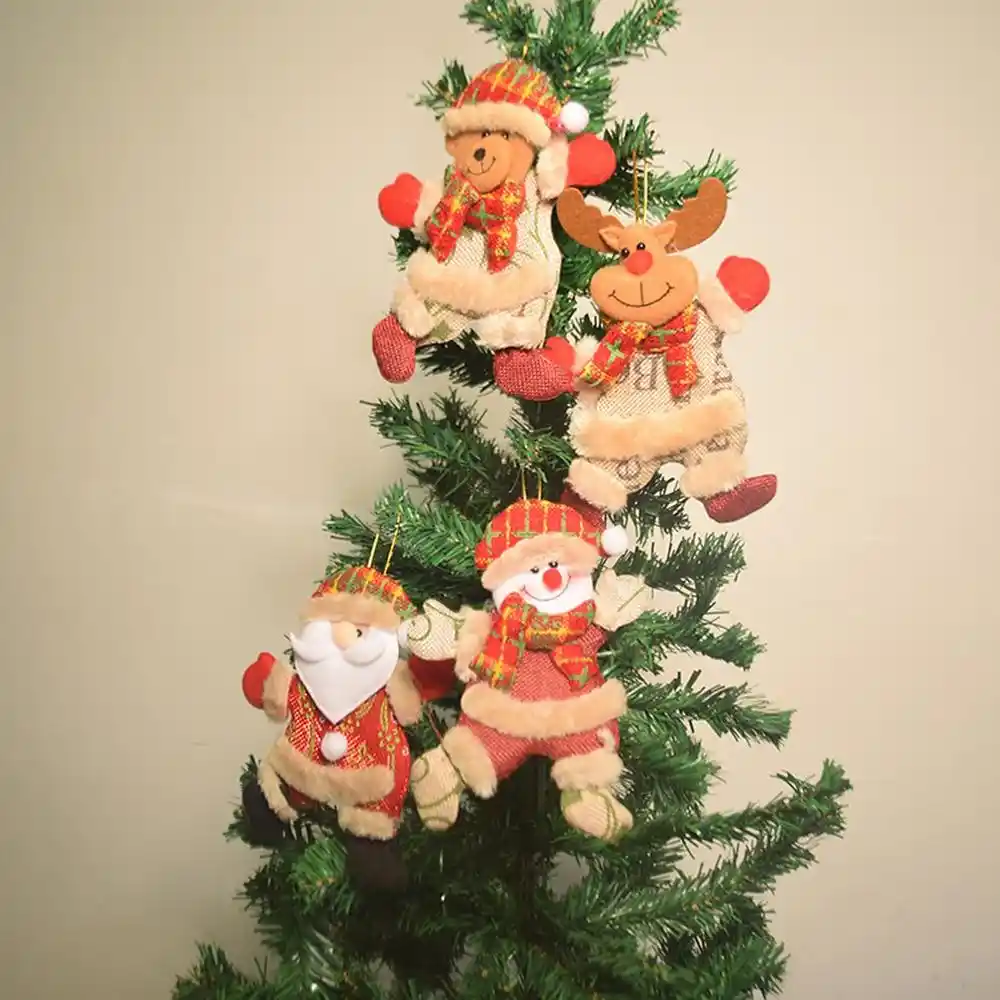figurine christmas decorations dancing fabric dolls exquisite